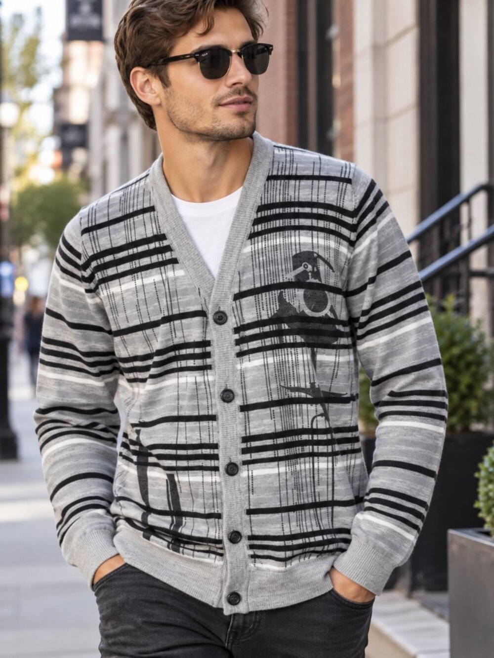 Artful Dodger “Conspire” Wool Cardigan Sweater – Men’s XXL NWT